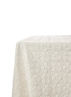 Sequin Plush Velvet Tablecloth,  Paloma Quilted  - Assorted Sizes