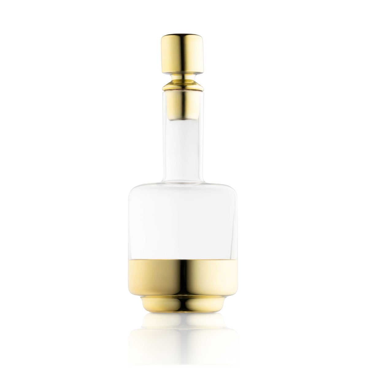 Waterdale Minimalist Gold Wine Decanter, 1610mL 54 Oz Glass