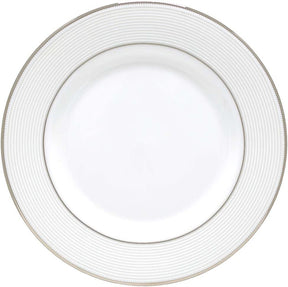 Lenox Opal Innocence Stripe, White Bone China , 24K Platinum Accents, Assorted Style Plates
