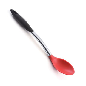 Norpro Grip-EZ Silicone And Stainless Steel Kitchen Tools, Black and Red