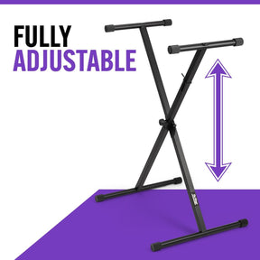 On-Stage Stands KS7190 Classic Single-X Keyboard Stand