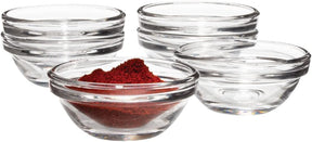 Vikko Small Stackable Glass Bowl KAARAH for Seder Plate, 2 Inch Set of 6