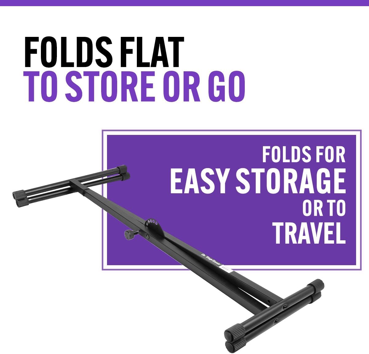 On-Stage Stands KS7190 Classic Single-X Keyboard Stand