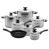 YBM Home 18/10 Tri-Ply Stainless Steel Cookware Set