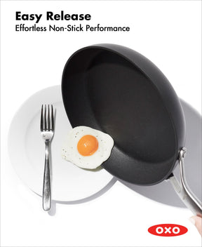 OXO Professional 10 Piece Cookware Pots and Pans Set, Hard Anodized Ceramic Nonstick PFAS-Free,Stainless Steel Handles,Induction,Skillets,Saute,Diamond Reinforced Coating,Dishwasher & Oven Safe,Black