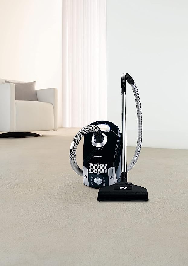 Miele Compact C1 Turbo Team PowerLine Vacuum, Obsidian Black