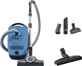 Miele Classic C1 Turbo Team Canister Vacuum Cleaner, Mystique Blue