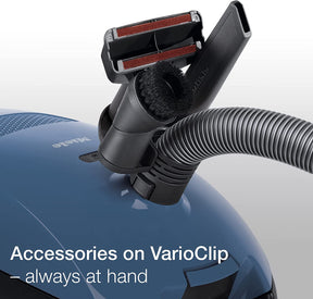 Miele Classic C1 Turbo Team Canister Vacuum Cleaner, Mystique Blue
