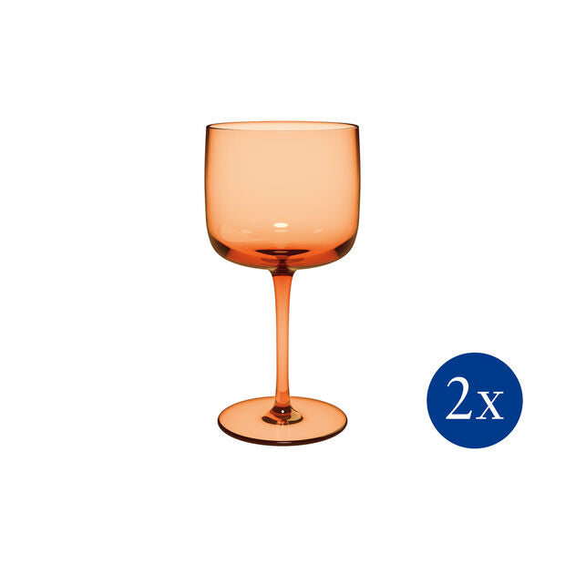Villeroy & Boch Like Wine 9oz Crystal Glass Goblet, Hand Wash, Set of 2