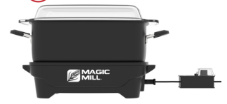 Magic MIll Slow Cooker, Cool Touch Handles & Flat Glass Cover, Assorted Sizes