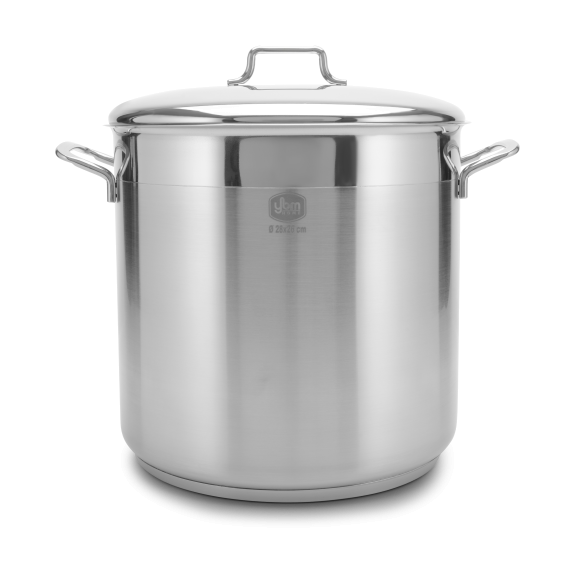 YBM Home Classic Stainless Steel Stockpot with SS Lid - Assorted Sizes