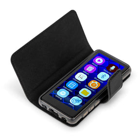 Greentouch Plus Player Protective Flip Case Leather With Screen Protector Black