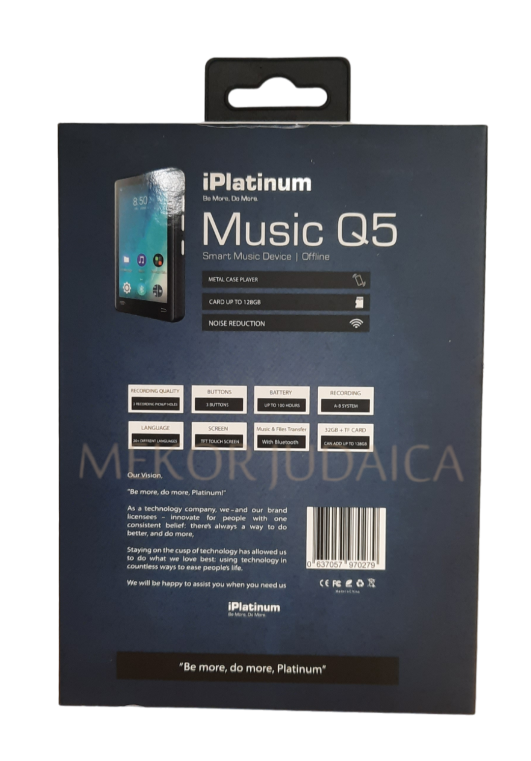Samvix IPlantinum Music Q5 32GB Touchscreen MP3 Player