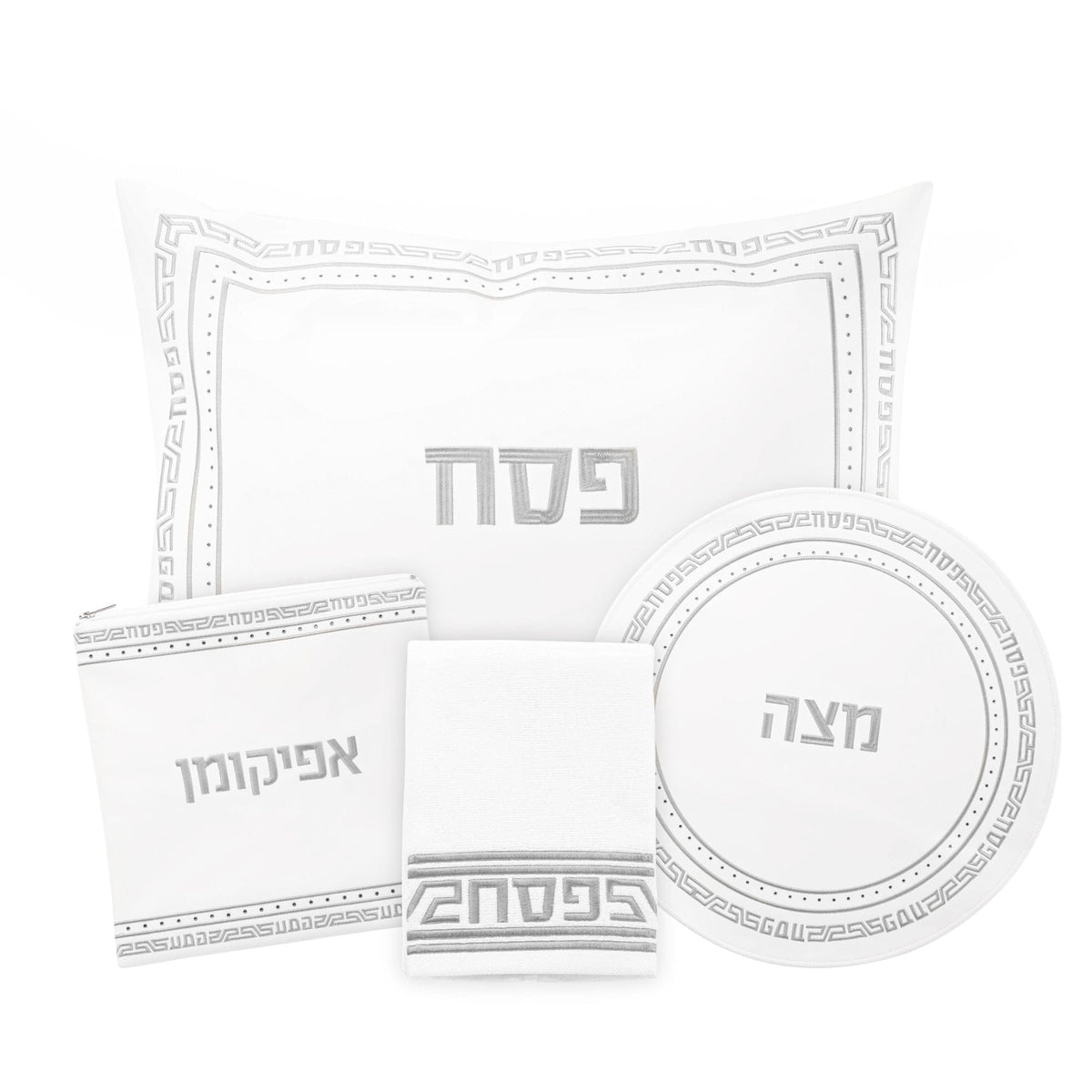 Waterdale PU Leather Pesach Set, Embroidered Crystal Stone, Assorted Colors