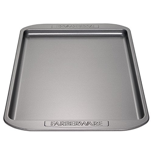 Farberware 52100 Nonstick Bakeware, Nonstick Cookie Sheet / Baking Sheet - 10 Inch x 15 Inch, Gray