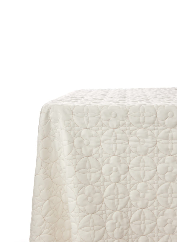 Sequin Plush Velvet Tablecloth,  Paloma Quilted  - Assorted Sizes