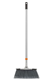 Slim Angle Broom, Heavy Duty Broom, Indoor Brom, Outdoor Angle Broom with Extendable Handle, Durable Collapsible Broom for Home, Kitchen, RV, Travel, Grey, 1 Pack, by Superio
