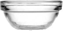 Vikko Small Stackable Glass Bowl KAARAH for Seder Plate, 2 Inch Set of 6