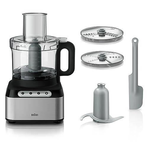Braun Easy Prep 8 Cup Food Processor, Silver
