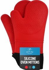 Zulay 2 Piece Silicone Oven Mitts Heat Resistant - Assorted Colors