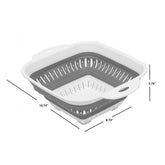 Home Basics Collapsible Colander Grey-White, Medium