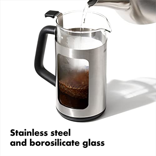 OXO Brew Stainless Steel French Press Coffee Maker ? 32oz