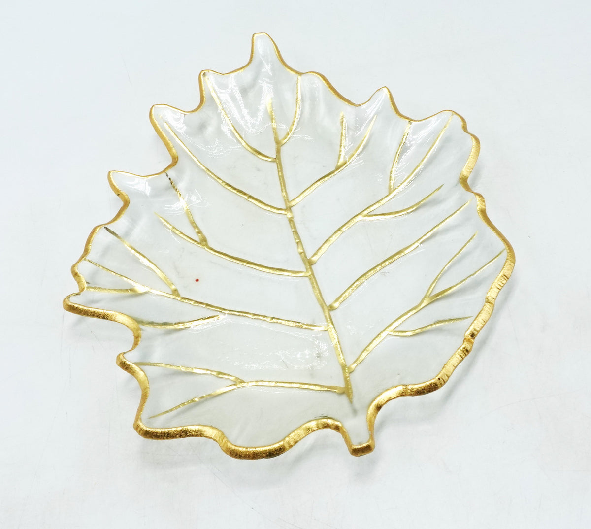 Joseph Sedgh Gold Leaf Glass Serving Platter Tray