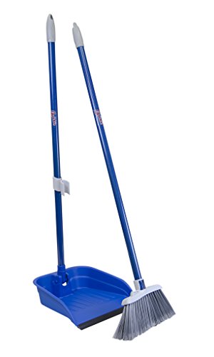 Quickie Stand and Store Stand & Store Lobby Broom and Dustpan Set (487), 1-Pack