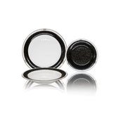 Brilliant Normand Black 30 Piece Bone China Dinnerware Set, Service for 6