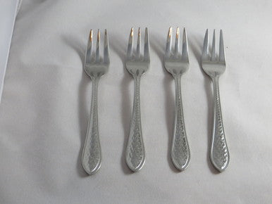 Hammered Dessert  Forks,