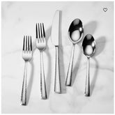 Lenox Gladstone Stainless Steel Flatware, 65-Piece Set, Service for 12