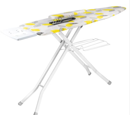 YBM Home Raman Professional Wide Steel Mesh Top Ironing Board with Solid Steam Iron Rest and Cotton Cover