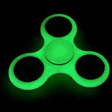 Glow in the Dark Fidgit Fidget Spinner, Green