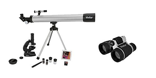 Vivitar Telescope, Microscope and Binocular Kit, Black