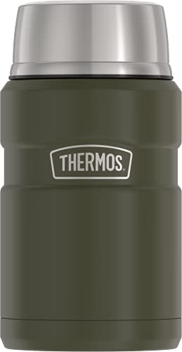 THERMOS Stainless King Vacuum-Insulated Food Jar , 16 Ounce, Matte Green