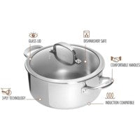 OXO Good Grips Tri-Ply Stainless Steel Pro 5 Qt Covered Dutch Oven