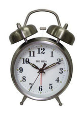 Westclox Big Ben Alarm Clock 4" Quartz Movement Brushed Nickel Case Extra Loud Bell Alarm Metal Case 1 Aa Battery