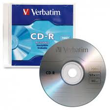 Verbatim Blank CD-R 80MIN 700MB 52X Datalife Plus, 1 Pack
