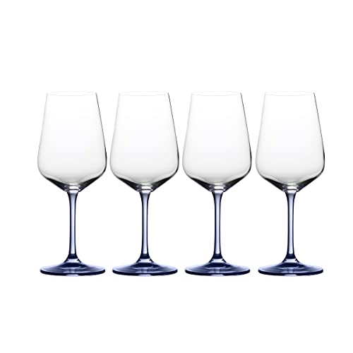 Mikasa Gianna Blue Ombre White Wine Glasses, Set Of 4
