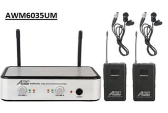 Audio 2000's AWM6035UM Dual-Channel UHF Wireless Microphone System