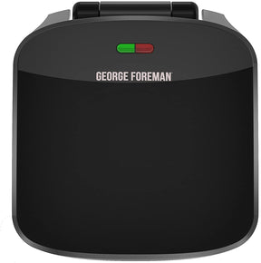 George Foreman - 4 Serving Grill with Removable Plate, Black