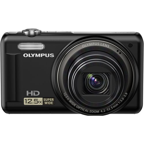 Olympus VR-320 14 MP Digital Camera with 12.5x Optical Zoom and 3" LCD, Black