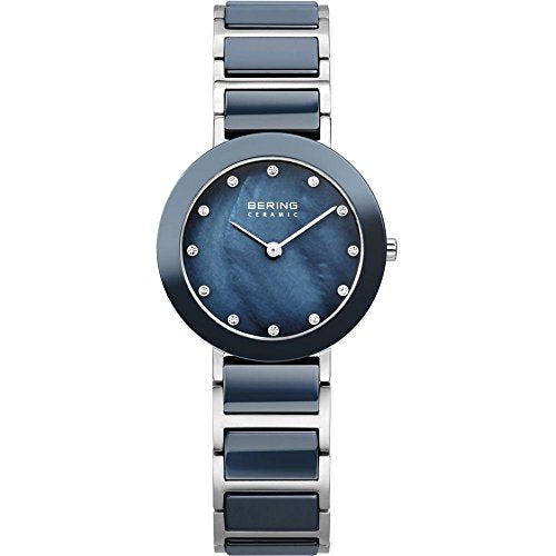 Bering Time 11429-787 Women's Ceramic Collection Watch, Navy Blue