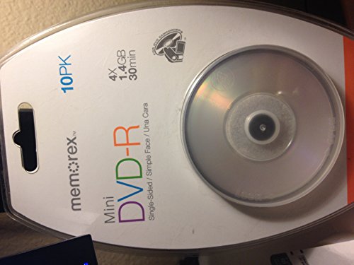 Memorex blank Mini DVD-R - 10 x DVD-R (8cm) - 1.4 GB ( 30min ) 4x - blister -10 pk