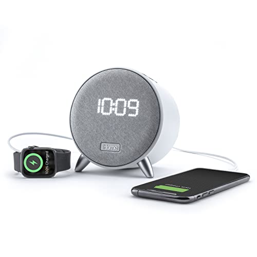 iHome Bluetooth Digital Alarm Clock with Dual USB Charging