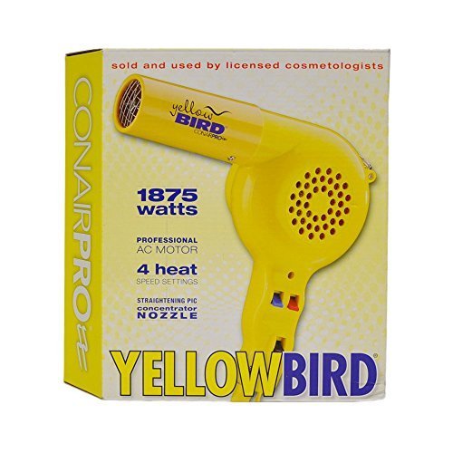 Conair YB075W Pro Yellowbird 1875W Professional Hair Dryer HAIRDRY