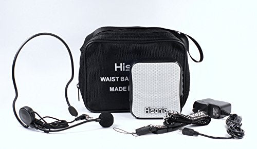 Hisonic Portable & Rechargeable Waistband Voice Amplifier with MP3 Player & FM Radio