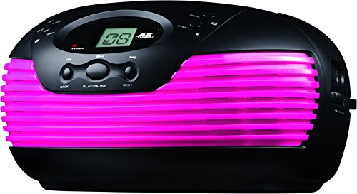 Coby CD Portable Boom Box with AM/FM Radio (Pink)