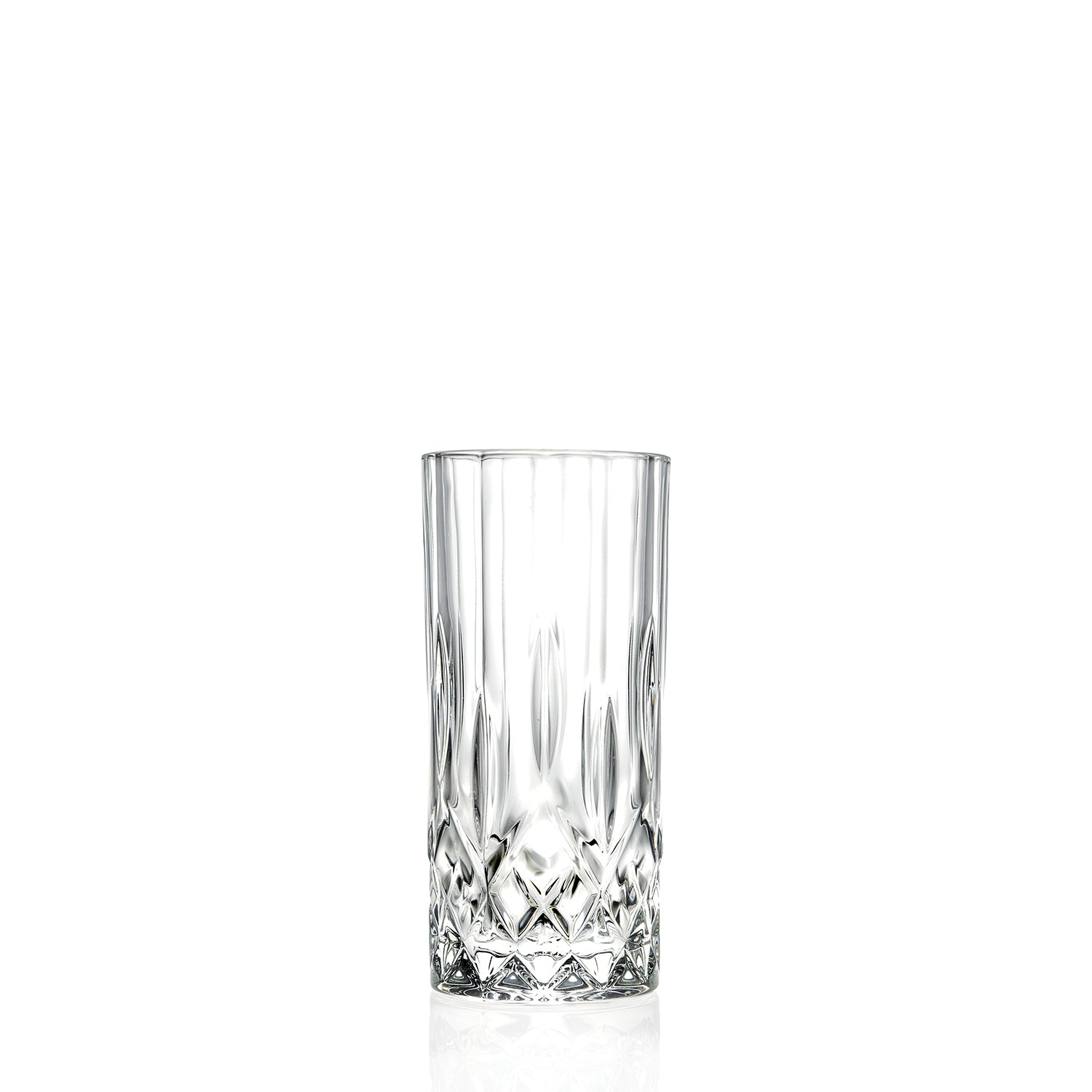 RCR Crystal Opera High Ball Glasses with Gold Band, Set of 4