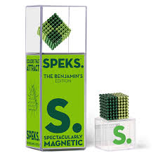 Speks Original 2.5mm Mashable, Smashable, Rollable, Buildable Magnets, Tones Green (Benjamins)